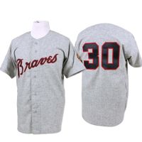 Atlanta Braves Legends Classic Away Road Jersey Gray #30 Orlando Cepeda