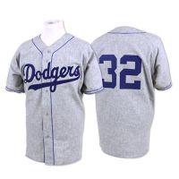 Brooklyn Dodgers Legends Classic Road Jersey Gray #32 Sandy Koufax