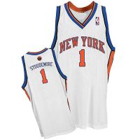 New York Knicks Authentic Style Road Jersey Blue #1 Amar'e Stoudemire