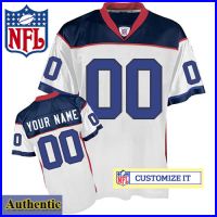 Buffalo Bills RBK Style Authentic White Ladies Jersey (Customized or Blank)